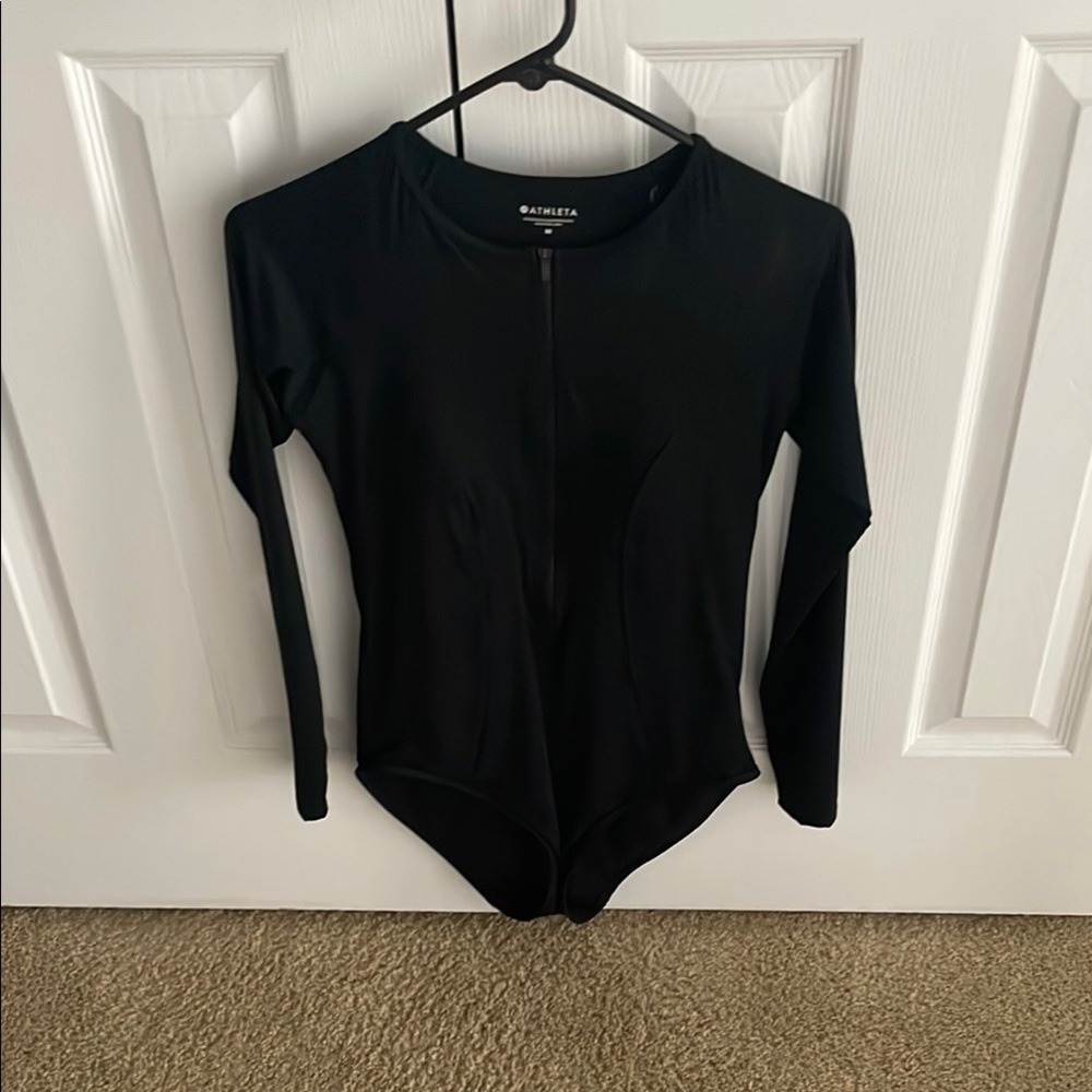 NWT- Athleta Cortes long sleeve one piece swimsuit.